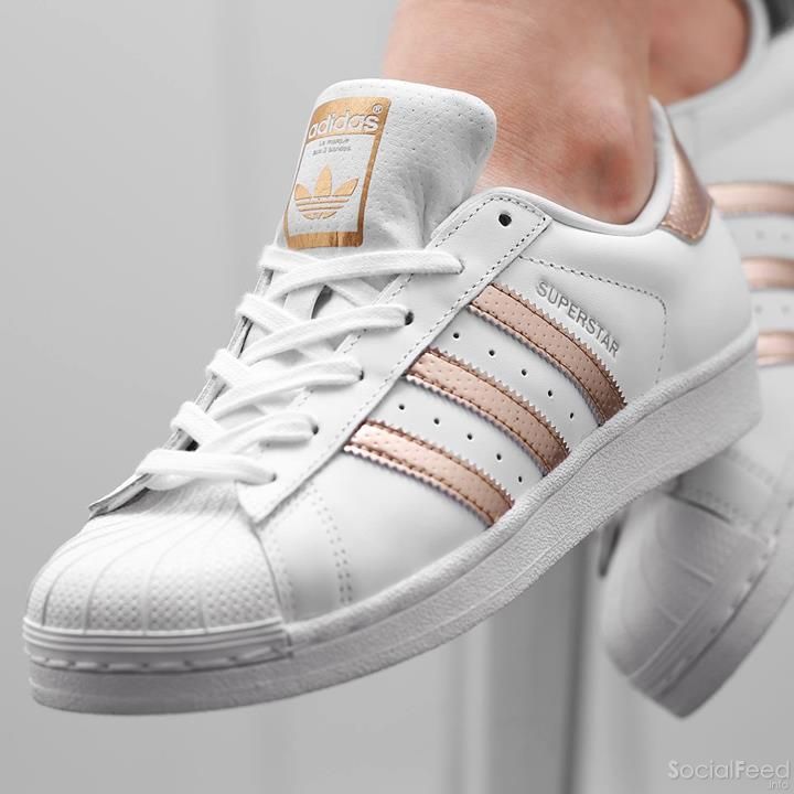 super star blanche et rose gold