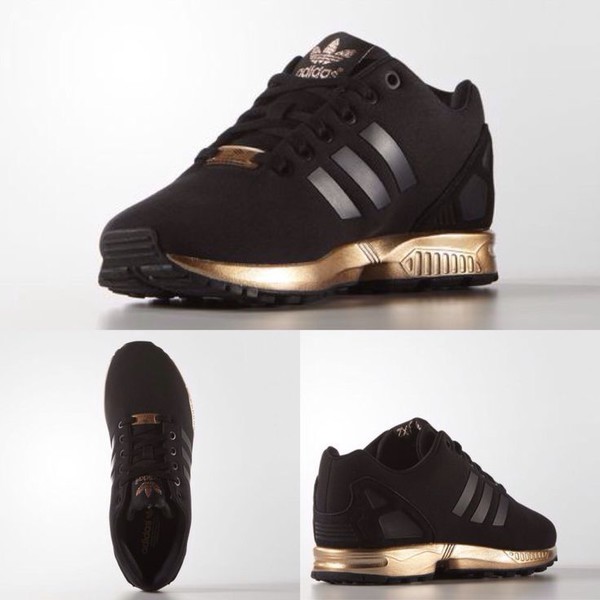 adidas torsion femme noir et or