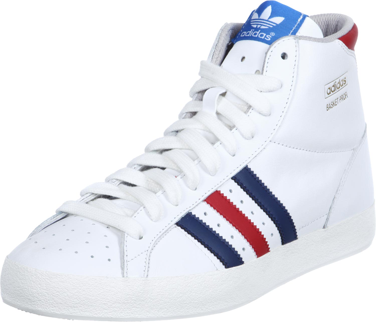 basket blanche et bleu