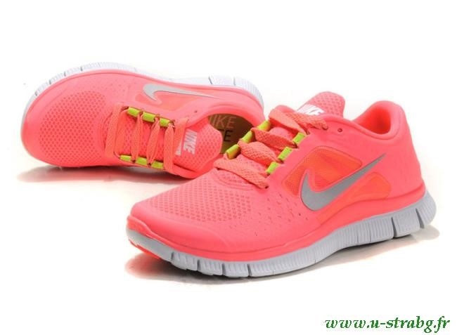 basket nike rose fluo femme